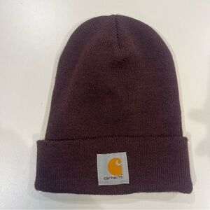 CARHARTT Knit Cuffed Beanie in BlackBerry
